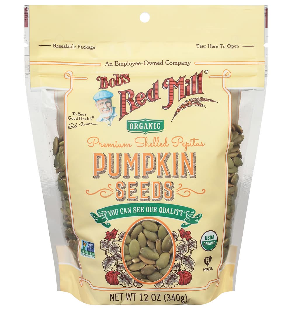Bob's Red Mill Organic Premium Shelled Pumpkin Seeds (12 oz)
