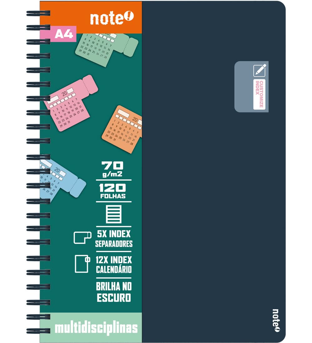 Caderno Esp Formato A4 Pp Multidiscip Com Elast 120 F P