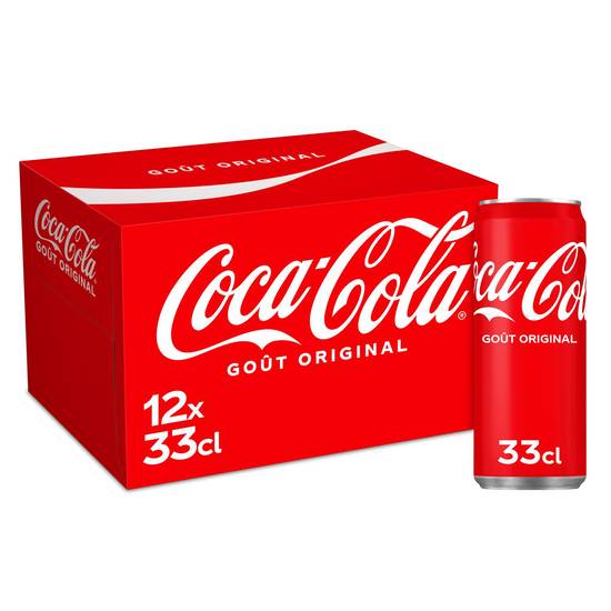 Coca Cola - Soda goût original (12 pièces, 33cl)