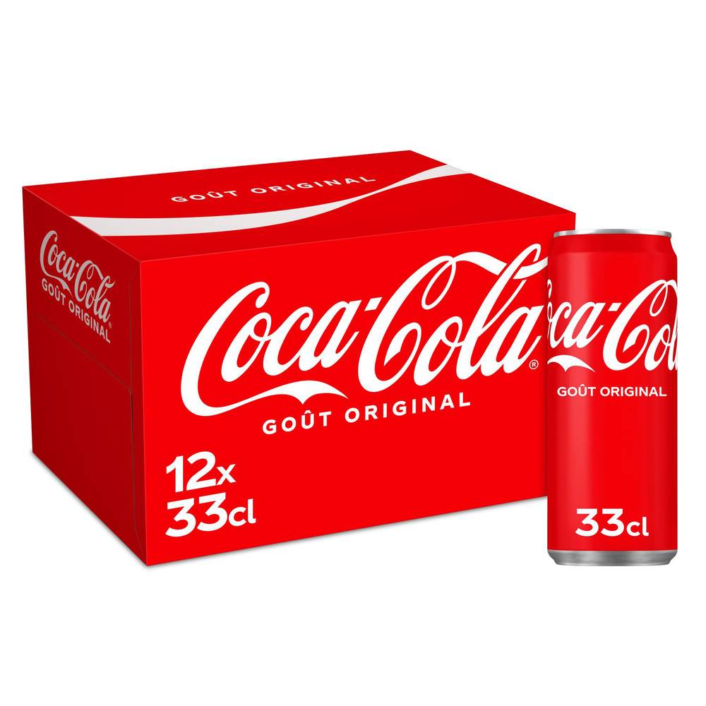 Coca-Cola - Soda goût original (12 x 330ml)