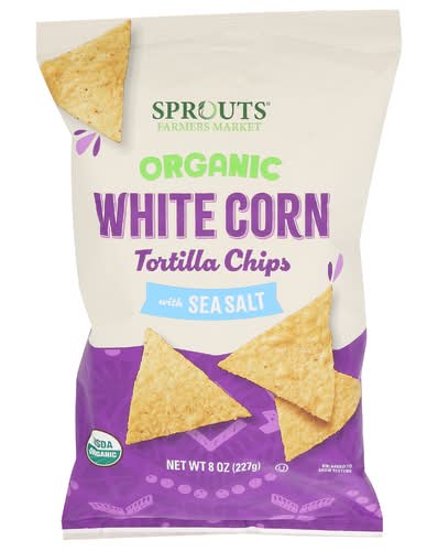 Sprouts Organic Sea Salt White Corn Chips