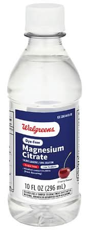 Walgreens Magnesium Citrate Saline Laxative Oral Solution, Cherry (10 fl oz)