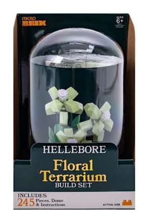 Micro Brix Floral Terrarium Building Blocks Set Hellebore