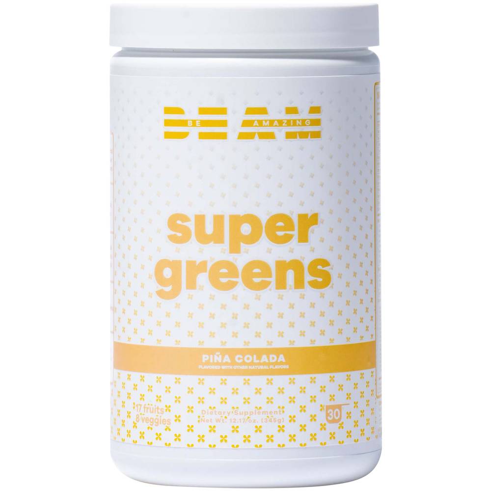 Beam Super Greens - Pina Colada(12.17 Ounces Powder)