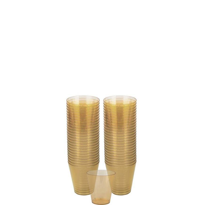 Party City Plastic Shot Glasses (gold)