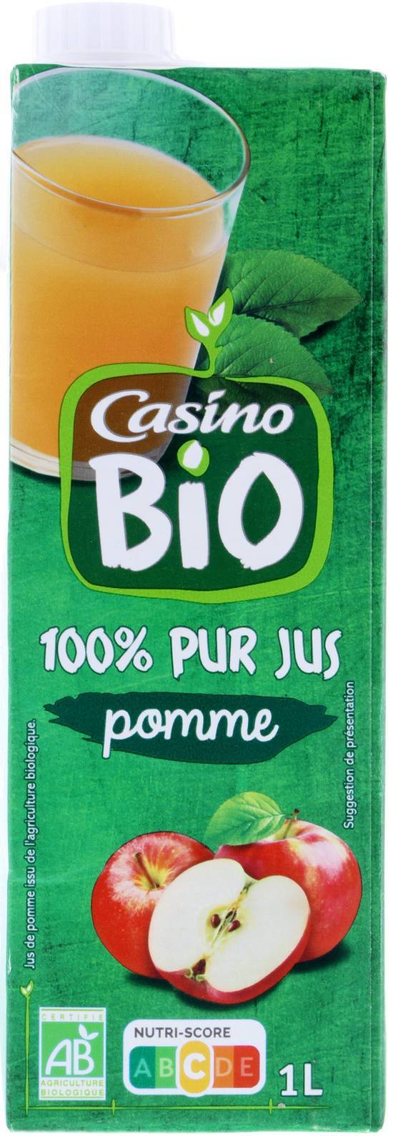 Casino Bio - Pur jus, pomme (1L)