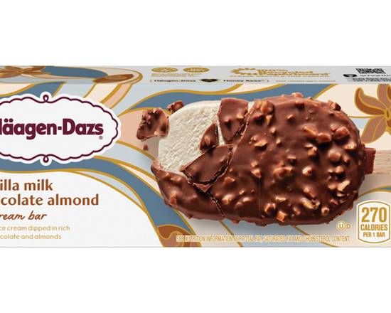 Order Haagen-Dazs Vanilla Milk Chocolate Almonds 3oz food online from Chevron Extramile store, Antioch on bringmethat.com