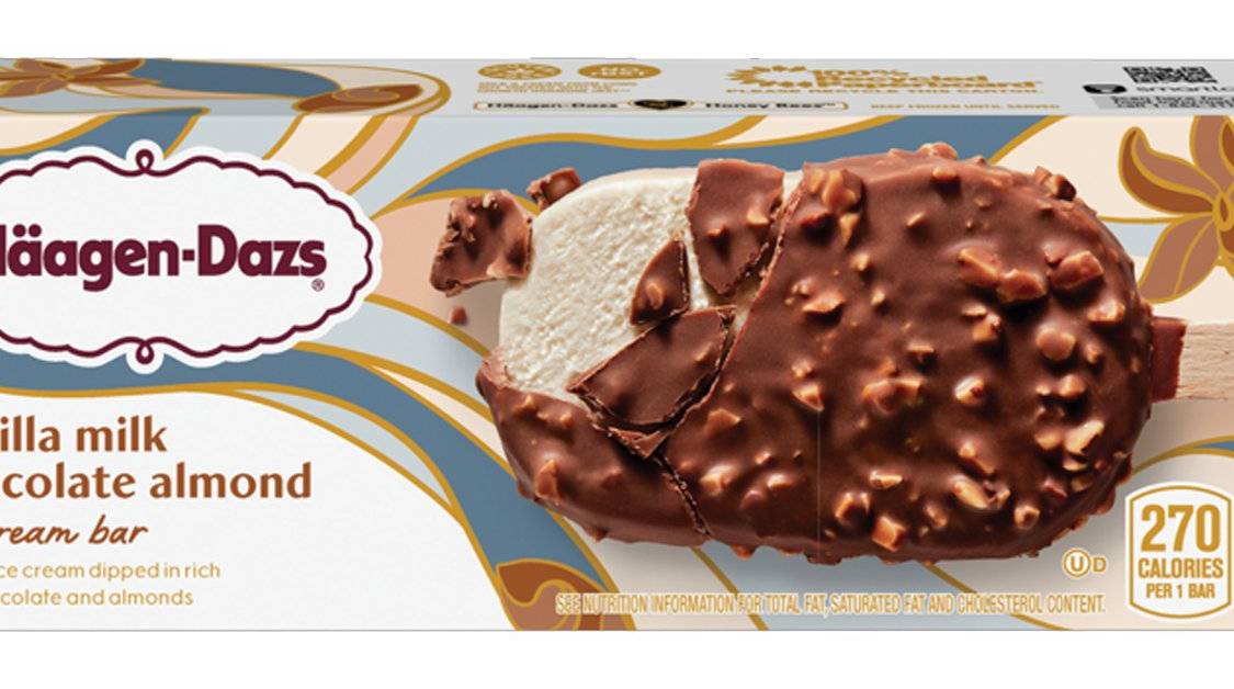 Haagen-Dazs Vanilla Milk Chocolate Almonds 3oz