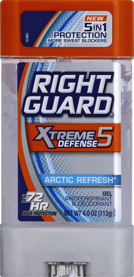 Right Guard Xtreme Defense 5 Arctic Refresh Gel Antiperspirant