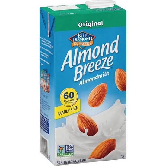 Almond Breeze原味杏仁飲(每瓶1.89L)※本商品最短效期為2023.01.24 <1.89L公升 x 1 x 1Bottle瓶> @15#0041570052440