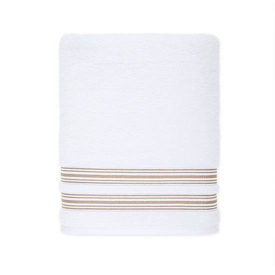 Nestwell™ Hygro Fashion Stripe Bath Towel in Feather Tan