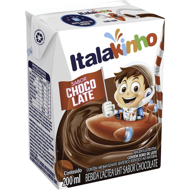 Italac bebida láctea uht italakinho sabor chocolate (200 ml)