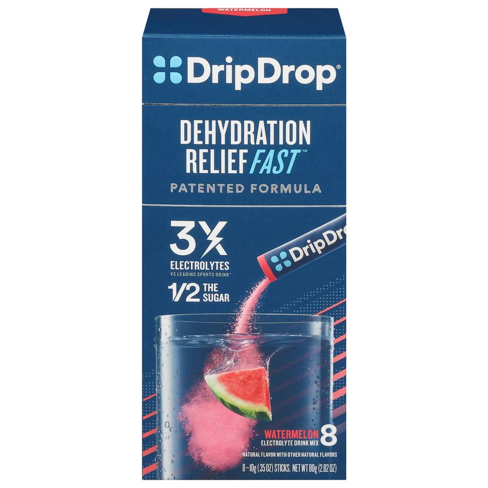 DripDrop Ors Dehydration Relief Fast Watermelon Electrolyte Powder (80 g)