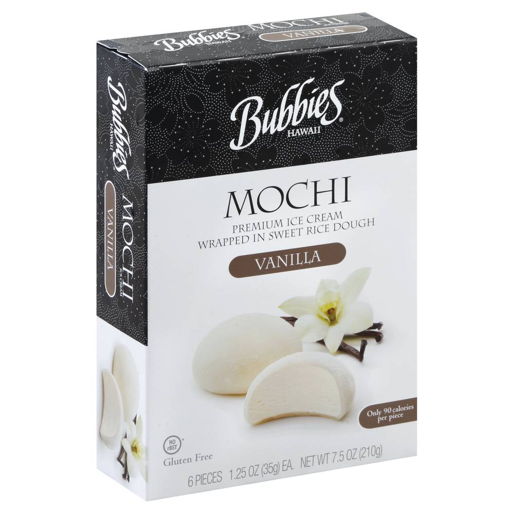 Bubbies Vanilla Mochi Ice Cream (7.5 oz)