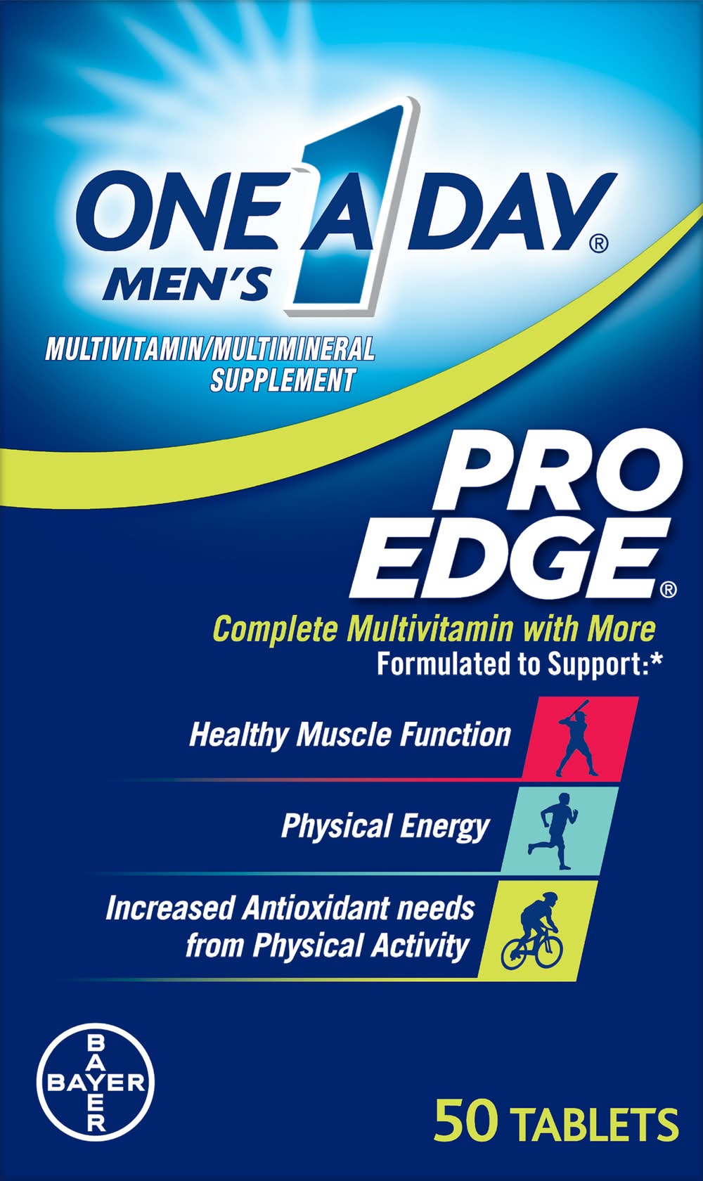 One A Day Pro Edge Multivitamin Tablets (3.6 oz)