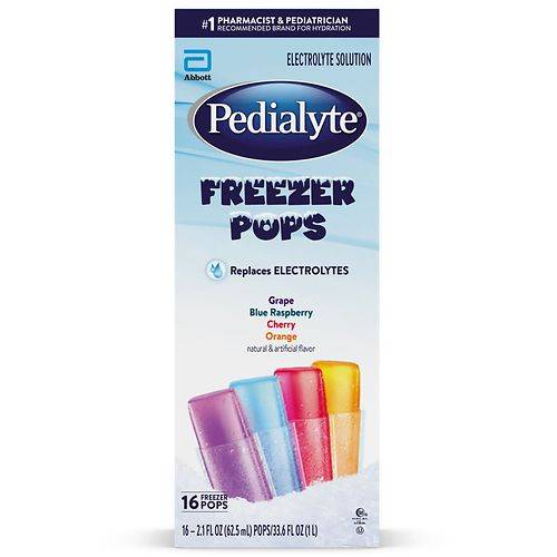 Pedialyte Electrolyte Solution Pops Variety Pack - 2.1 fl oz x 16 pack