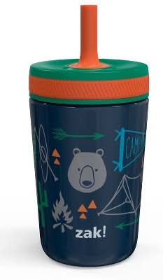 zak! Stainless Steel Kelso Kids Straw Cup 12oz