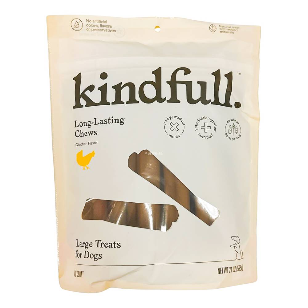 Kindfull Long Lasting Peanut Butter Chews Dog Treats (large)