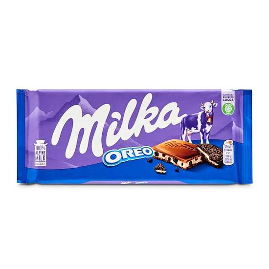 Chocolate con leche con trozos de oreo Milka 100 g