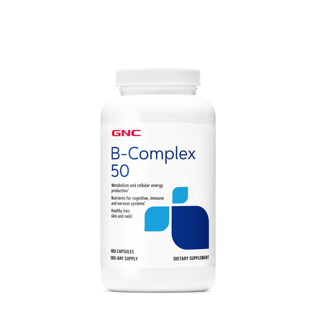 GNC B-Complex 50 Dietary Supplements (180 ct)