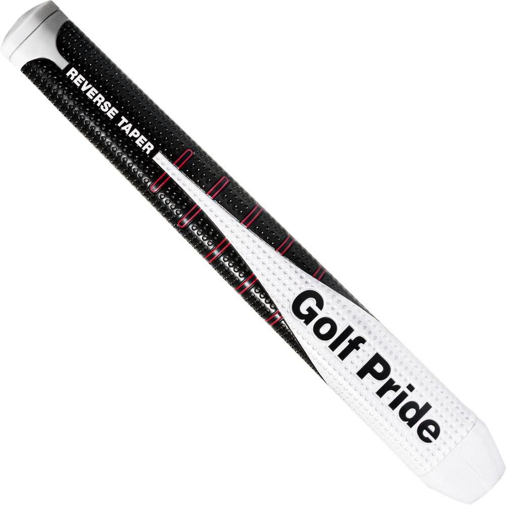 Golf Pride Reverse Taper Pistol Putter Grip (Black/White)