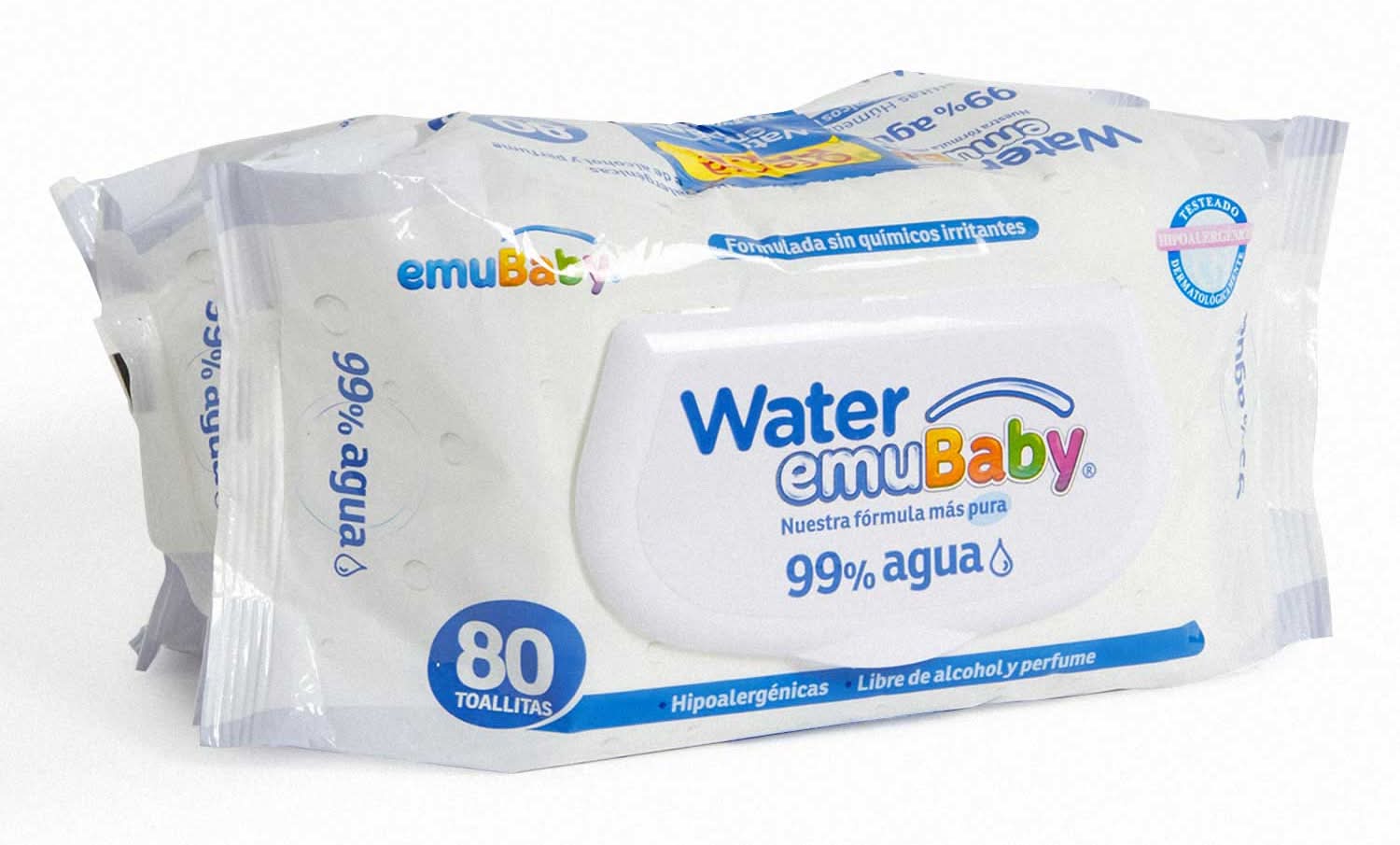 Emubaby Pack toalla húmeda water (2 u x 80 c/u )
