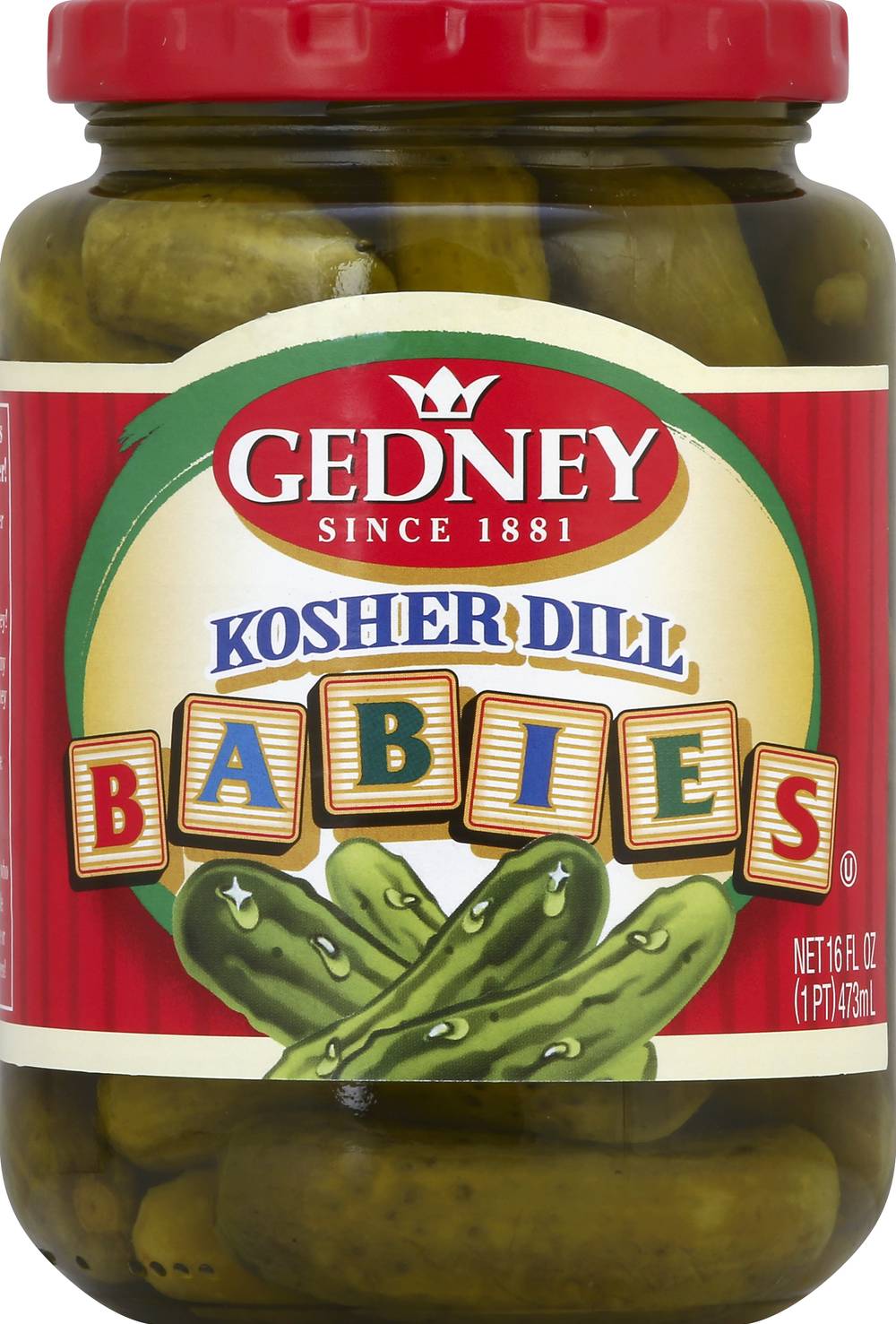 Gedney Kosher Dill Babies Pickles (16 fl oz)