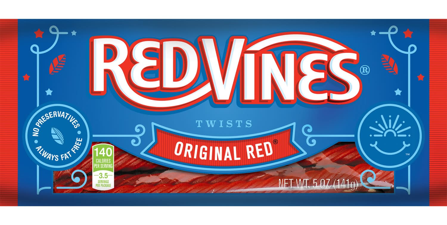 Red Vines Strawberry Licorice Candy 5 Oz