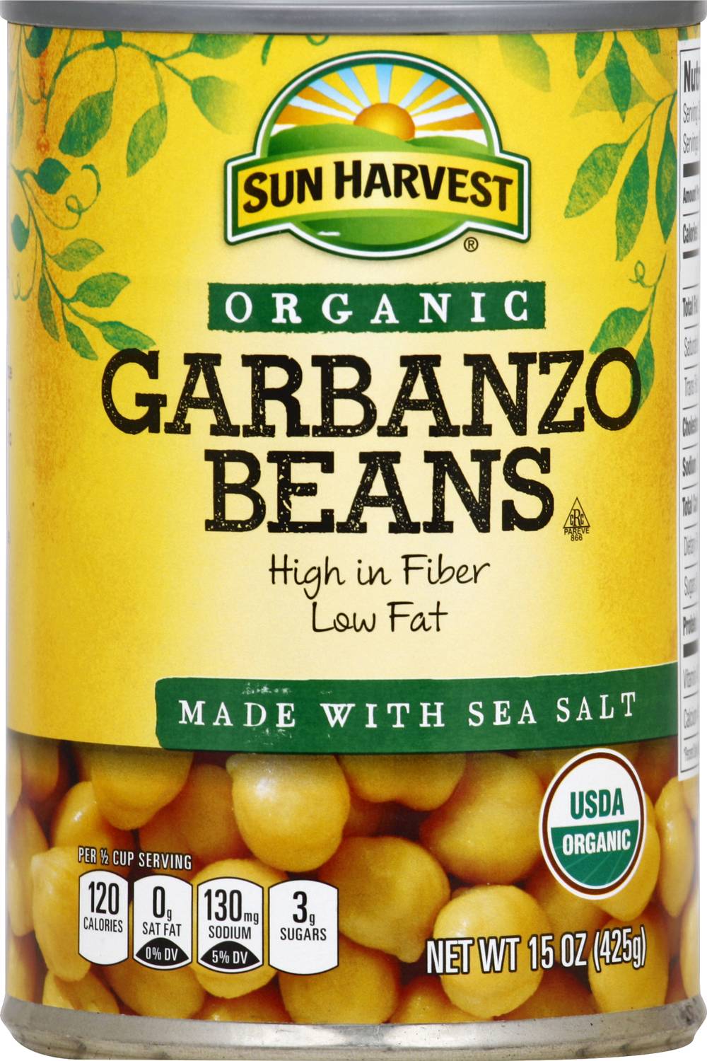 Sun Harvest Organic Garbanzo Beans (15 oz)