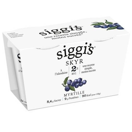 Skyr myrtille 2%mg Siggi'S 2x140g