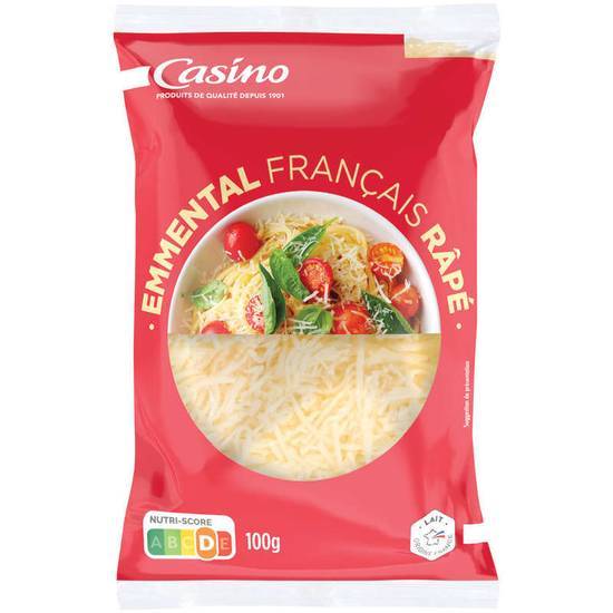 Casino Fromage râpé - Emmental 100g