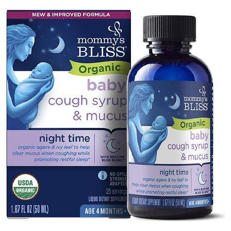 Mommy's Bliss Organic Baby Cough Syrup Night Time (1.67 fl oz)