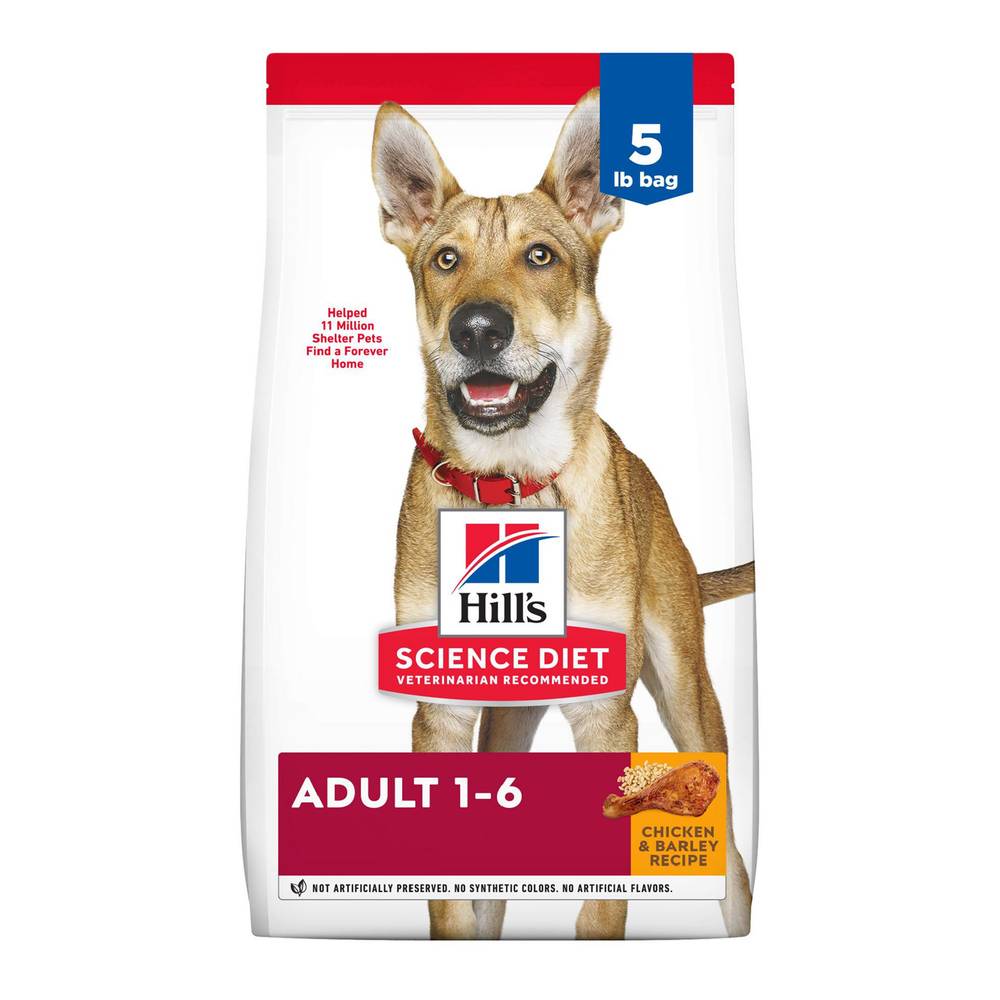 Hill's® Science Diet® Adult Dry Dog Food - Chicken & Barley (Flavor: Chicken & Barley, Size: 5 Lb)