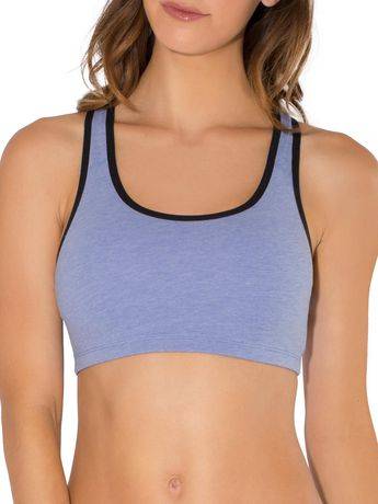 Fruit of the Loom, Built up Sports Bra (Color: White, Size: 34)