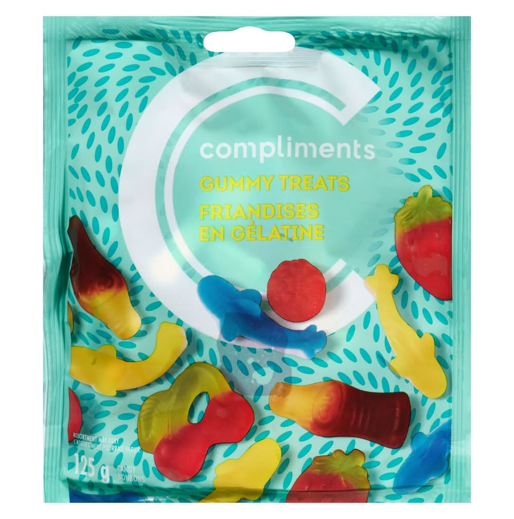 Compliments bonbons friandises en gélatine assortis - assorted gummy jelly candy (125g)