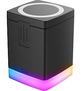 Vivitar Magnetic 3 in 1 Wireless Charging Stand Usb C, Black