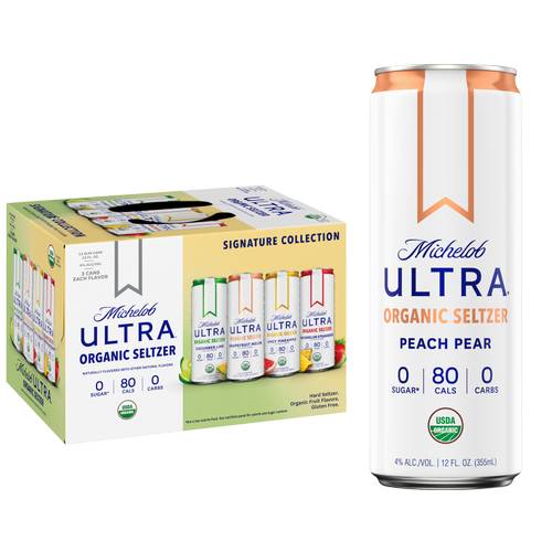 Michelob Ultra Signature Collection Organic Hard Seltzer (12 pack, 12 fl oz)