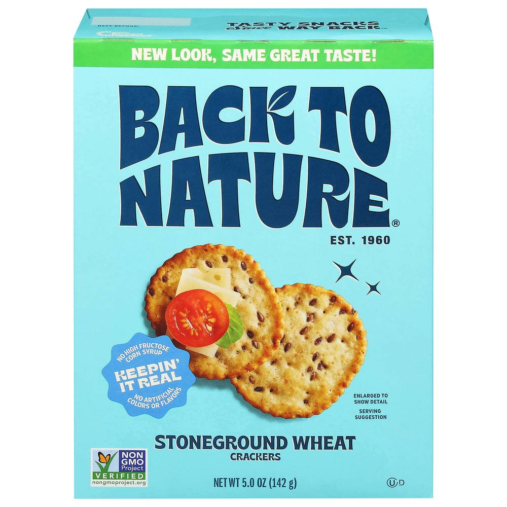 Back to Nature Stoneground Wheat Crackers (5 oz)