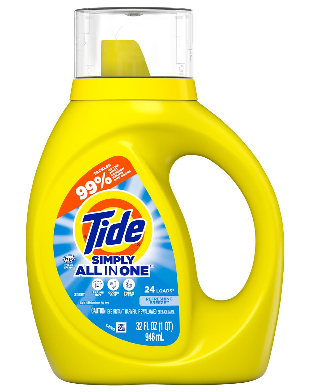Tide Simply All in One Refreshing Breeze Liquid Laundry Detergent (32 fl oz)