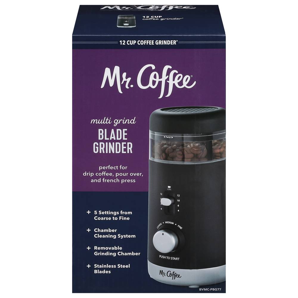 Mr. Coffee Automatic Coffee Blade Grinder 12 Cup