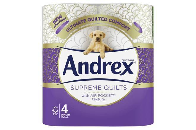 Andrex Toilet Tissue Quilt Whtie 4pk