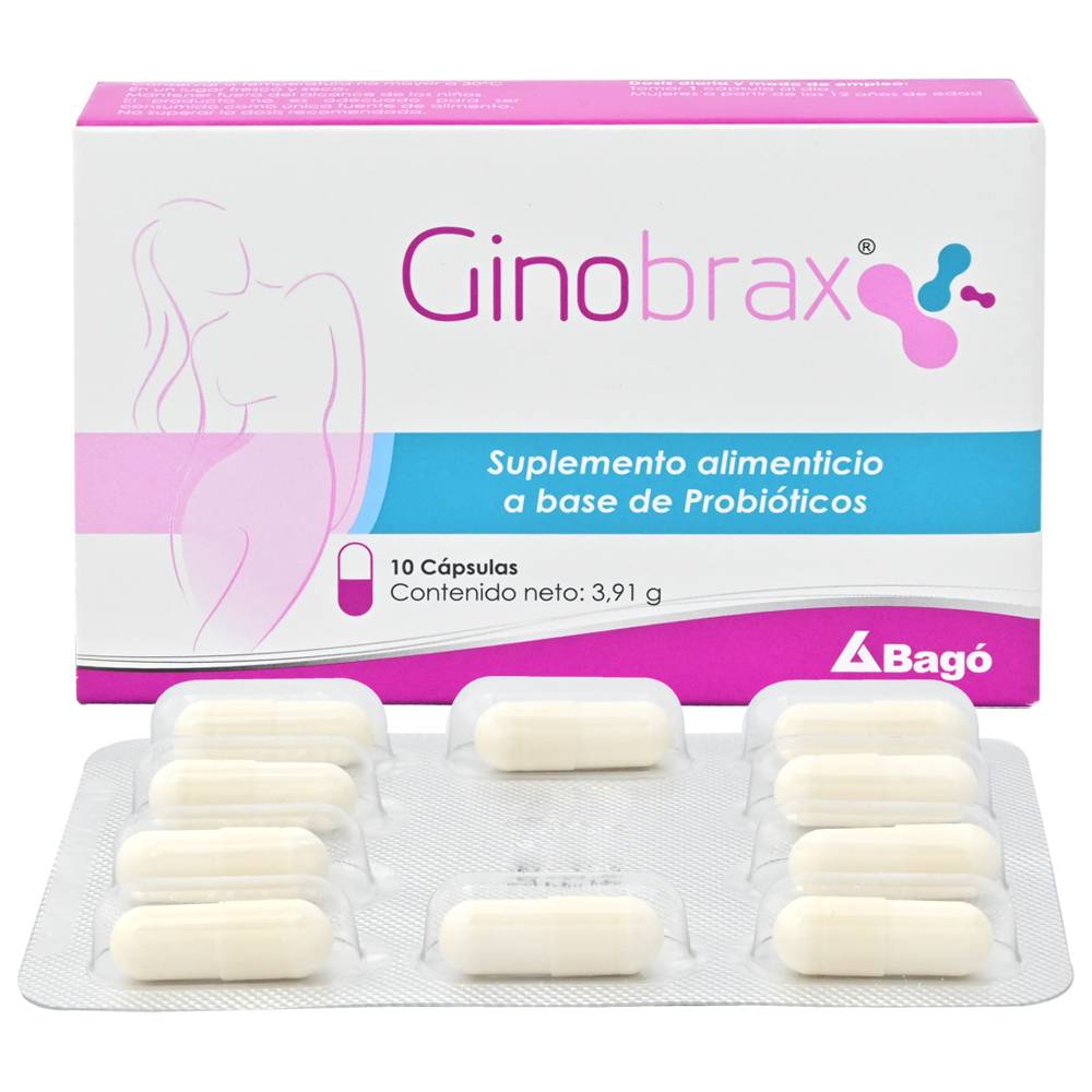GINOBRAX PROBIOTICOS CAP FCO*10