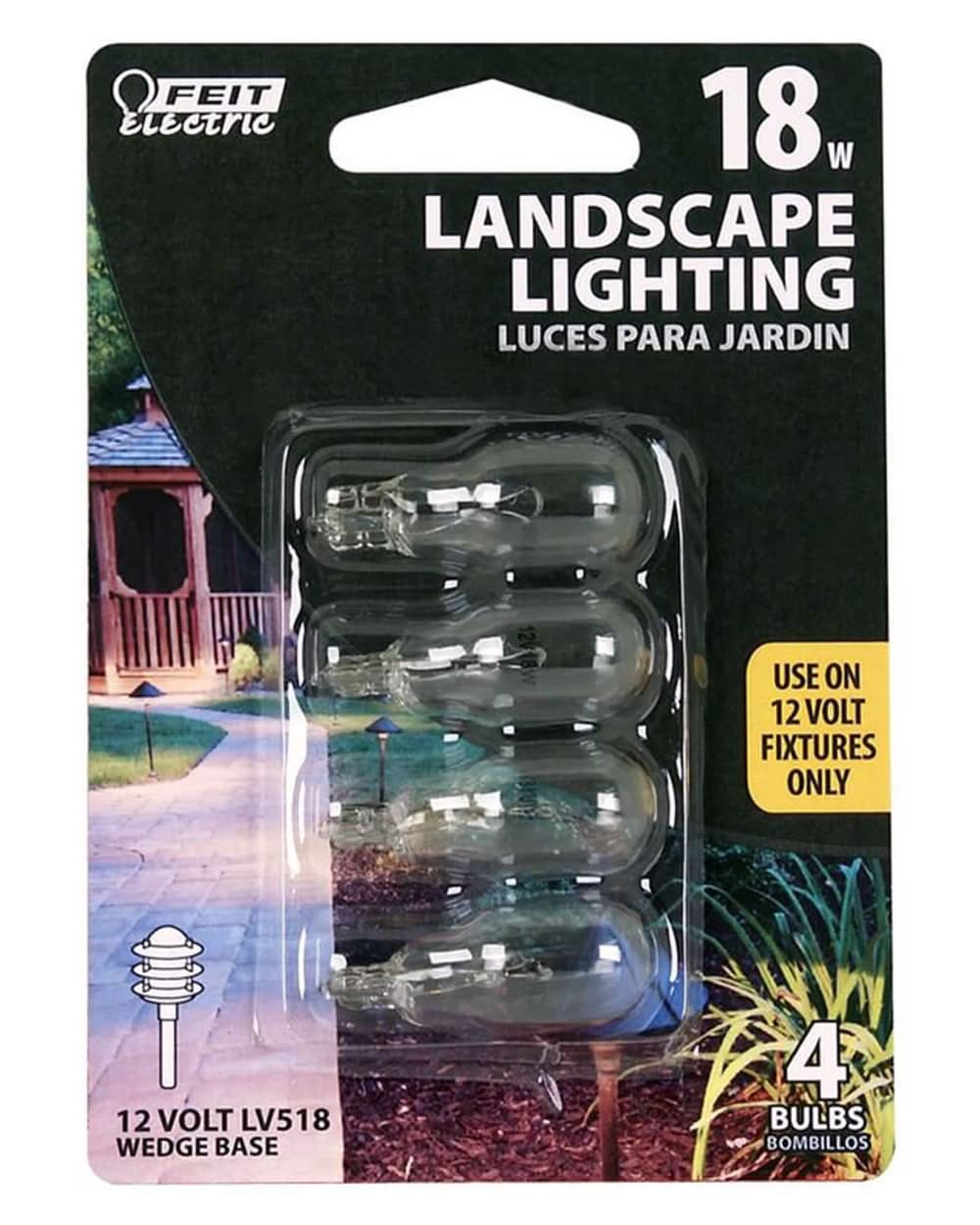 Feit Electric 18 W T5 Landscape And Low Voltage Incandescent Bulb Wedge Soft White 4 Pk
