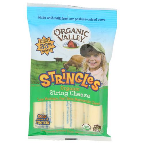 Organic Valley Organic Stringles Mozzarella String Cheese