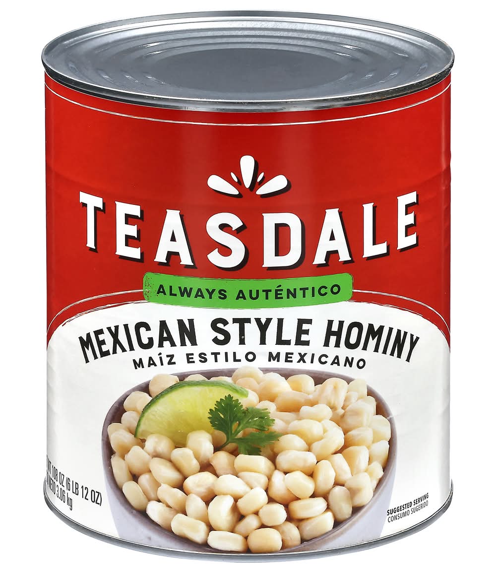 Teasdale Mexican Style Hominy (108 oz)