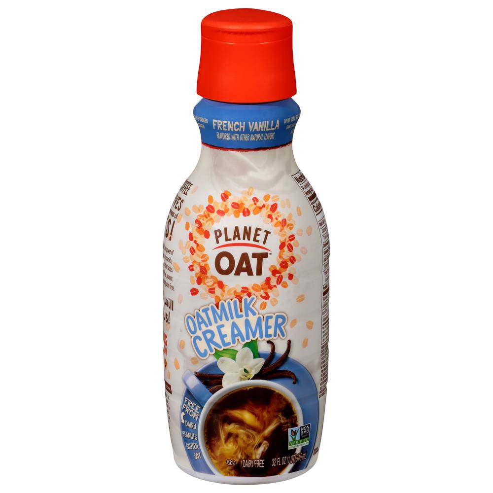 Planet Oat Oatmilk Creamer, French Vanilla (32 fl oz)