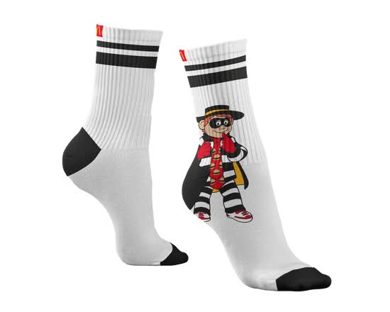 Adult Hamburglar Silly Socks