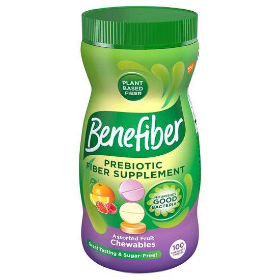 Benefiber Prebiotic Assorted Fruit Chewable Fiber Supplement