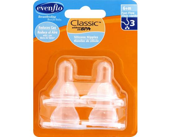 Evenflo · Classic Nipples without BPA (4 nipples)