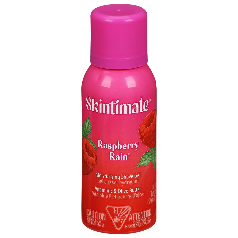 Skintimate Moisturizing Hydratant Raspberry Rain Shave Gel (2.75 oz)